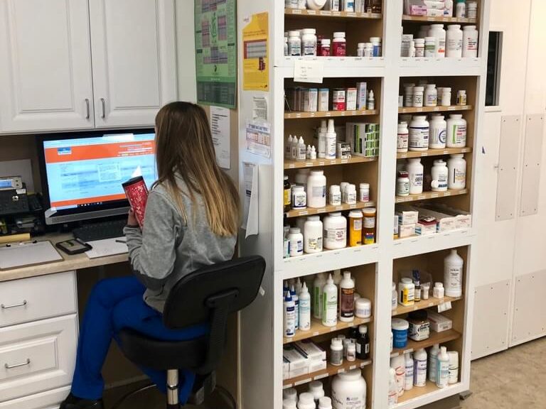 Our well-stocked pharmacy